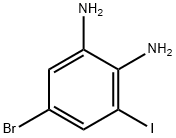 5-Bromo-3-iodo-benzene-1,2-diamine Struktur
