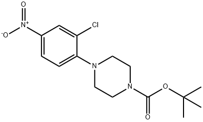 4-(2-クロロ-4-ニトロフェニル)ピペラジン-1-カルボン酸TERT-ブチル 化学構造式