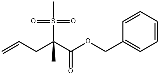 benzyl(S)-2-methyl-2-(methylsulfonyl)pent-4-enoate Struktur