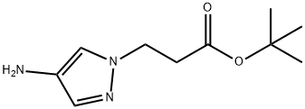 3-(4-氨基-1H-吡唑-1-基)丙酸叔丁酯 结构式