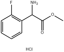 methyl amino(2-fluorophenyl)acetate hydrochloride Struktur