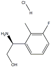 (S)-2-Amino-2-(3-fluoro-2-methylphenyl)ethanol hydrochloride Structure
