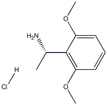 (S)-1-(2,6-ジメトキシフェニル)エタンアミン塩酸塩 化学構造式