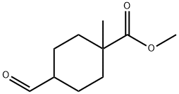 4-Formyl-1-methyl-cyclohexanecarboxylic acid methyl ester Structure