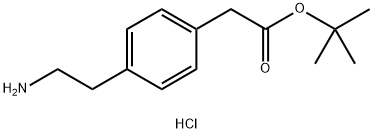 tert-Butyl [4-(2-amino-ethyl)-phenyl]-acetate hydrochloride Struktur