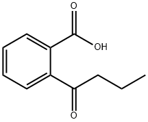 2-butyrylbenzoic acid 化学構造式