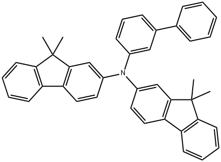 N-[1,1'-Biphenyl]-3-yl-N-(9,9-diethyl-9H-fluoren-2-yl)-9,9-dimethyl-9H-fluoren-2-amine Struktur