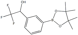 (3-(2,2,2-TRIFLUORO-1-HYDROXYETHYL)PHENY)BORONIC ACID PINACOLESTER, 1970977-56-0, 结构式