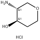 (3R,4R)-3-AMINO-4-HYDROXY-TETRAHYDROPYRAN HCL, 1980007-33-7, 结构式