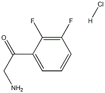 2-amino-1-(2,3-difluorophenyl)ethanone hydrochloride Structure
