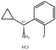 (1R)CYCLOPROPYL(2-FLUOROPHENYL)METHYLAMINE HYDROCHLORIDE Structure