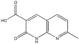 1,2-dihydro-7-methyl-2-oxo-1,8-Naphthyridine-3-carboxylic acid 结构式