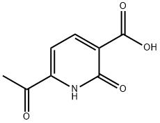 3-Pyridinecarboxylic acid, 6-acetyl-1,2-dihydro-2-oxo-,19841-85-1,结构式