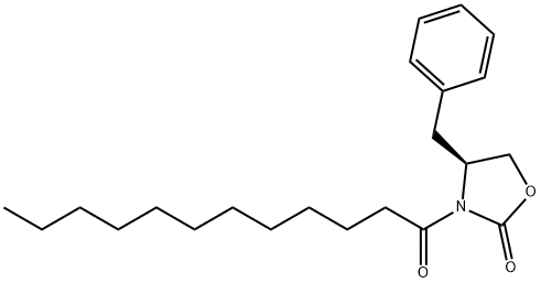 (4S)-4-benzyl-3-dodecanoyl-1,3-oxazolidin-2-one,198649-20-6,结构式