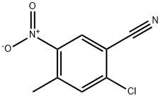 2-Chloro-4-methyl-5-nitro-benzonitrile Struktur