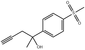 2-[4-(Methylsulfonyl)phenyl]-4-pentyn-2-ol Structure