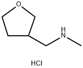メチル[(オキソラン-3-イル)メチル]アミン塩酸塩 化学構造式