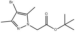 1H-Pyrazole-1-acetic acid, 4-bromo-3,5-dimethyl-, 1,1-dimethylethyl ester Structure