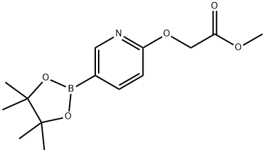 6-(2-甲氧基-2-氧代乙氧基)-3-吡啶硼酸频哪醇酯, 2027496-50-8, 结构式