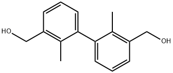 (2,2'-二甲基-[1,1'-联苯]-3,3'-二基)二甲醇 结构式