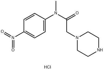 N-methyl-N-(4-nitrophenyl)-2-(piperazin-1-yl)acetamide Struktur