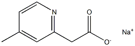 Sodium 2-(4-methylpyridin-2-yl)acetate Structure