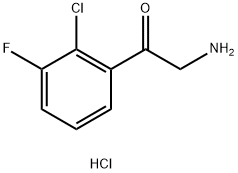 2-amino-1-(2-chloro-3-fluorophenyl)ethan-1-one hydrochloride 结构式