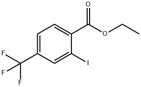 Ethyl 2-iodo-4-(trifluoromethyl)benzoate 化学構造式