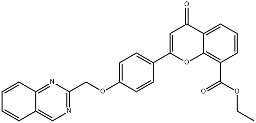 8-ethoxycarbonyl-4'-(2-quinazolinylmethoxy)flavone,205045-72-3,结构式