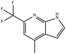 4-Methyl-6-(trifluoromethyl)-1H-pyrrolo[2,3-b]pyridine Struktur