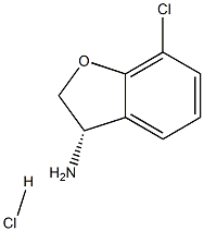 (3S)-7-CHLORO-2,3-DIHYDRO-1-BENZOFURAN-3-AMINE HYDROCHLORIDE Structure