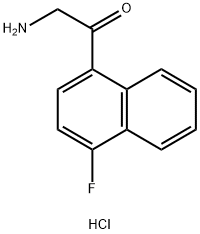 2-amino-1-(4-fluoronaphthalen-1-yl)ethan-1-one hydrochloride Structure