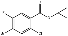 4-溴-2-氯-5-氟苯甲酸叔丁酯, 2060616-64-8, 结构式