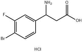 3-AMINO-3-(4-BROMO-3-FLUOROPHENYL)PROPANOIC ACID HCl