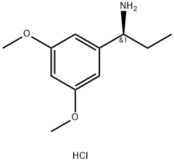 (1S)-1-(3,5-DIMETHOXYPHENYL)PROPAN-1-AMINE HYDROCHLORIDE Structure