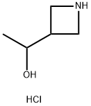 1-(アゼチジン-3-イル)エタン-1-オール塩酸塩 化学構造式