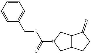 BENZYL 4-OXOHEXAHYDROCYCLOPENTA[C]PYRROLE-2(1H)-CARBOXYLATE, 207459-15-2, 结构式