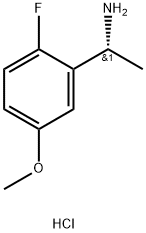 (R)-1-(2-fluoro-5-methoxyphenyl)ethan-1-amine hydrochloride,2074703-59-4,结构式