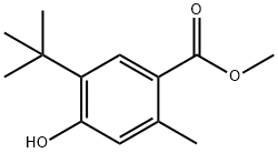 methyl 5-(tert-butyl)-4-hydroxy-2-methylbenzoate Struktur