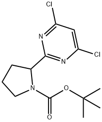 tert-butyl 2-(4,6-dichloropyrimidin-2-yl)pyrrolidine-1-carboxylate,2080361-24-4,结构式