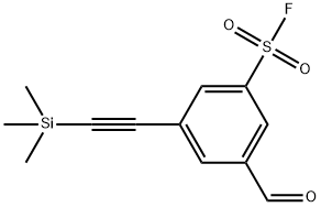 3-甲酰基-5-((三甲基甲硅烷基)乙炔基)苯磺酰氟, 2088829-13-2, 结构式