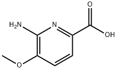 6-氨基-5-甲氧基吡啶甲酸, 2089378-10-7, 结构式