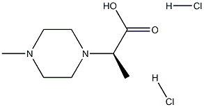 (R)-2-(4-甲基哌嗪-1-基)丙酸二盐酸盐 结构式