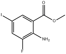 2-氨基-3-氟-5-碘苯甲酸甲酯, 2091147-12-3, 结构式