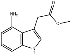 methyl 2-(4-amino-1H-indol-3-yl)acetate Structure