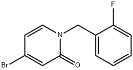 4-Bromo-1-(2-fluorobenzyl)pyridin-2(1H)-one 结构式