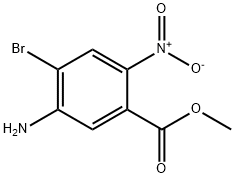 2-硝基-4-溴-5-氨基苯甲酸甲酯, 2091909-84-9, 结构式