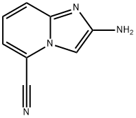 2-Aminoimidazo[1,2-a]pyridine-5-carbonitrile Struktur