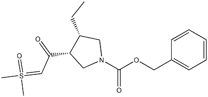 (3R,4S)-Benzyl 3-(2-(dimethylhydrosulfinylidene)acetyl)-4-ethylpyrrolidine-1-carboxylate