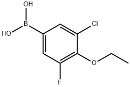 3-Chloro-4-ethoxy-5-fluorophenylboronic acid Struktur